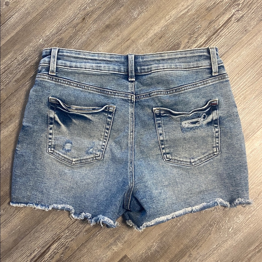 EUC MAURICES Edgely Stretch Button Fly Denim Shorts 12 - Picture 6 of 6